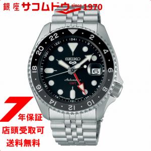 セイコー5 スポーツ SKX Sports Style GMTモデル SBSC001 メンズ 腕時計 メカニカル 自動巻き ブラック 日本製｜ginza-sacomdo