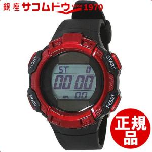 クレファー テルバ 腕時計 デジタル ソーラー TE-D053-RD レッド｜ginza-sacomdo