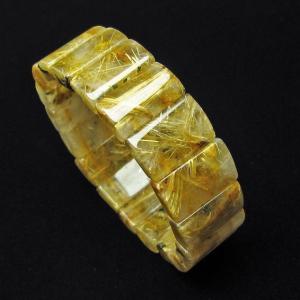 ルチルクォーツ バングル ゴールドタイチンルチル t107-4544 : 誠安