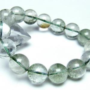 パワーストーン 天然石 ガーデンクォーツ（庭園水晶）ブレスレット17mm
