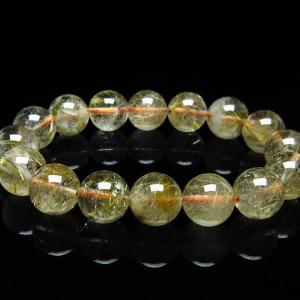 ゴールドタイチンルチル ブレスレット 13mm  t171-5388