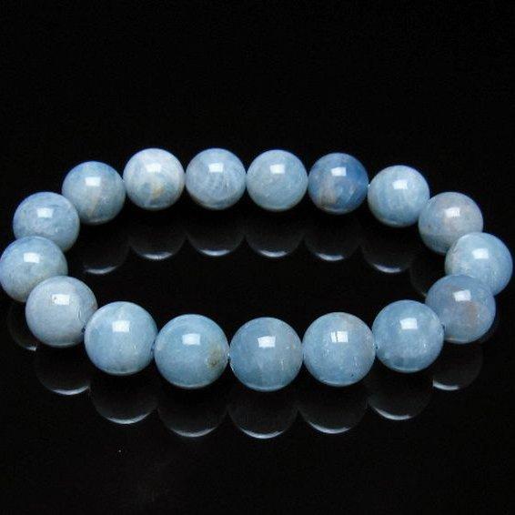 アクアマリン ブレスレット  13mm  t35-20995
