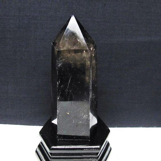 ライトニング水晶 六角柱 t581-6146