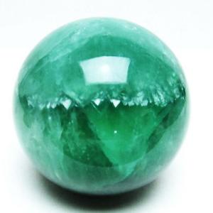 グリーン フローライト AAAAA 丸玉 直径 約51mm 虹入り レインボー