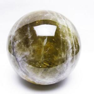2.4Kg 虹入り ヒマラヤ水晶 丸玉 125mm t718-3454 : 銀座東道 天然石