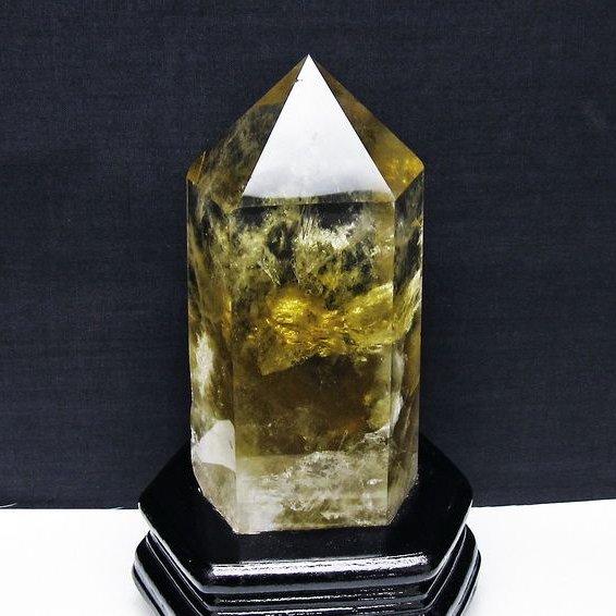 シトリン水晶 六角柱 t719-4968