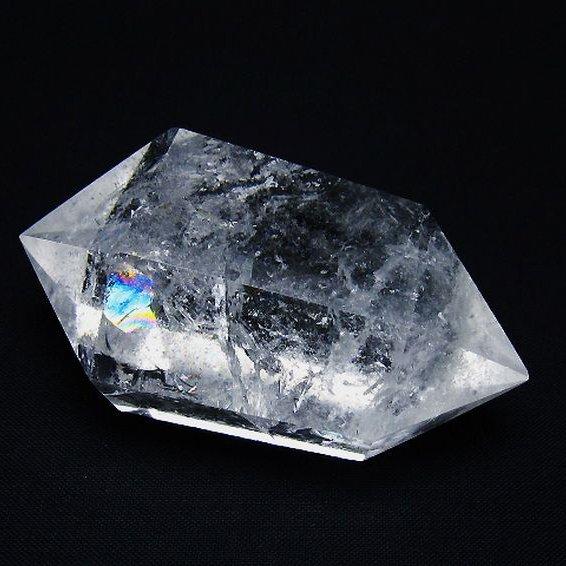 虹入り ヒマラヤ水晶ダブルポイント t98-2711