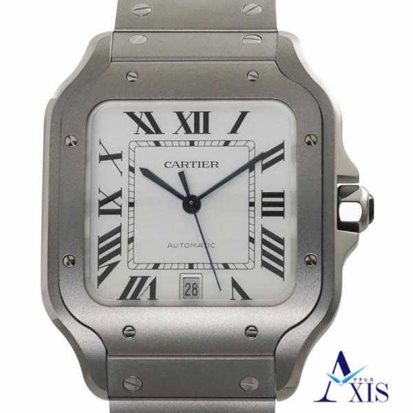【未使用】カルティエ サントス WSSA0089 チタン 自動巻き ホワイト文字盤