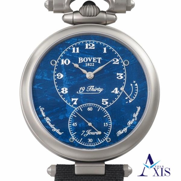 【未使用】ボヴェ 19Thirty チタニウム NTT0011 チタン 手巻き ブルーメテオライト文...