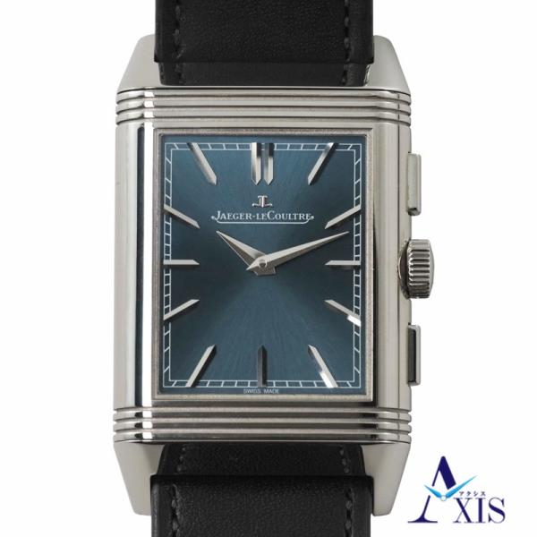 ジャガー・ルクルト レベルソ トリビュート クロノグラフ Q389848J ステンレス 手巻き ブル...