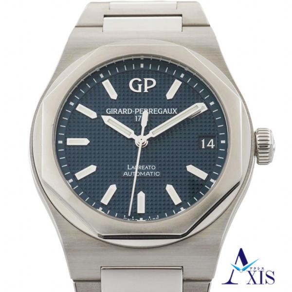 ジラール・ペルゴ ロレアート 42mm 81010-11-431-11A ステンレス 自動巻き ブル...