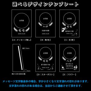 ペット 遺影 位牌 天使の羽メモリアルmini...の詳細画像2
