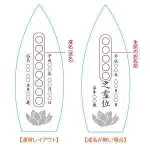 位牌 クリスタル位牌 舟型タイプ モダン仏具 ...の詳細画像3