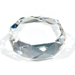 クリスタルガラス 140×80×80mm 特大 キューブ ブロック 透明