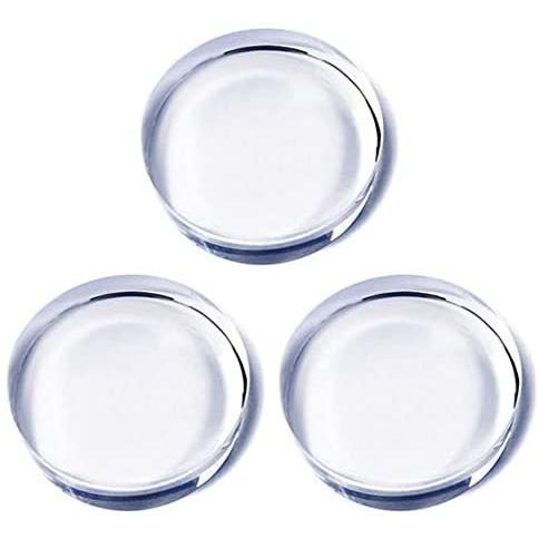 3個セット ペーパーウェイト クリスタルガラス 80φ サークル 丸 プレート 透明 クリア ディス...