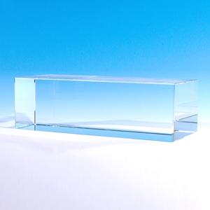 クリスタルガラス 50x50x150mm 四角柱 キューブ ブロック 透明