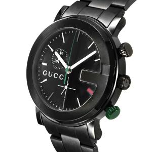 ボーナスストアP5倍 グッチ GUCCI 腕時計 Gクロノ ブラック YA101331