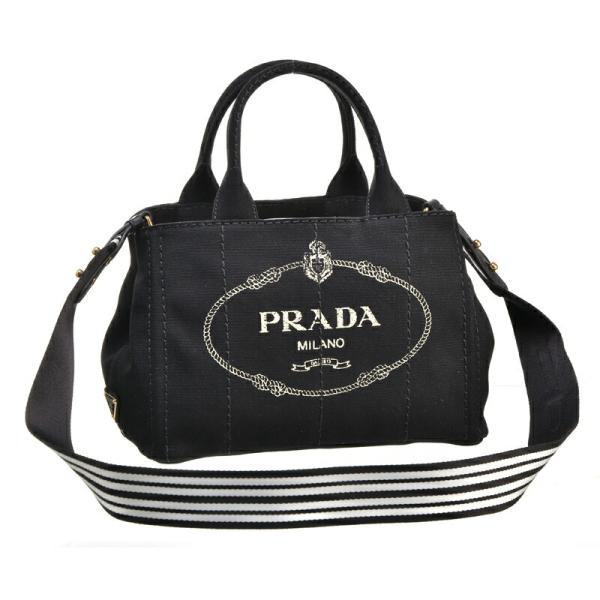 プラダ PRADA ハンドバッグ 2way CANAPA-ROO 1BG439 NERO/TALCO