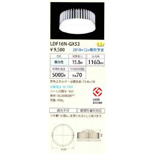 LEDユニットフラット形500シリーズ 6.7W 広角 電球色◇LDF7L-H-GX53/3