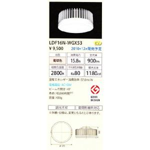 LEDユニットフラット形新1200シリーズ 16.6W 広角 昼白色◇LDF17N-GX53