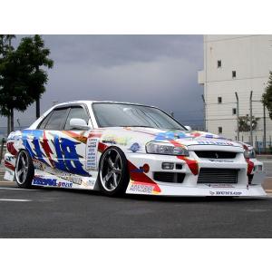 URAS（ユーラス）　D1 SPEC2　スカイライン 4ドア（R34）　エアロパーツ3点セット（FRP/未塗装）｜ginzamarche