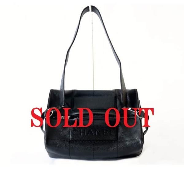 シャネル　CHANEL 　キャビアスキン　2Wayショルダーバッグ　ハンドバッグ