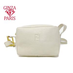 プライスオフモール品　フェンディ FENDI   エピ調   ショルダーバッグ　斜め掛けバッグ　ホワイト｜ginzaparis-annex