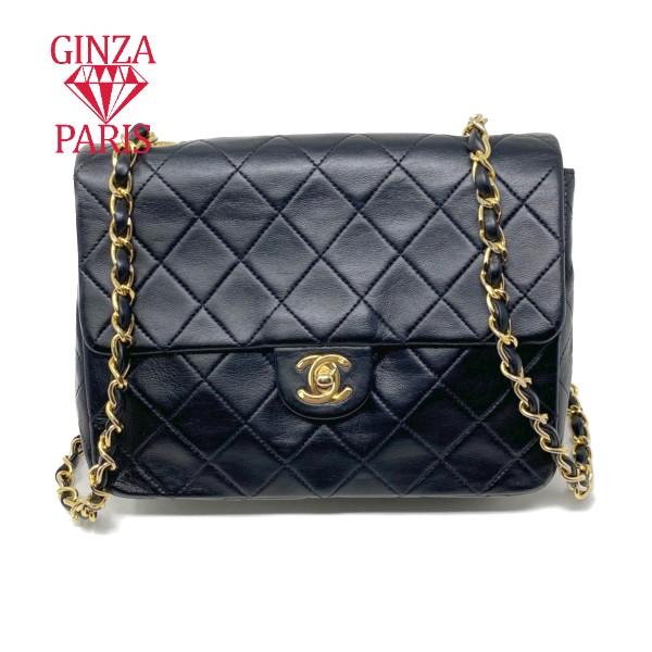 美品  シャネル  CHANEL  ミニマトラッセ20 チェーンショルダーバッグ  ラムスキン  ブ...