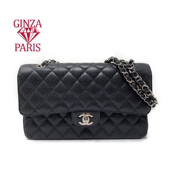 極美品　シャネル  CHANEL  マトラッセ２５　チェーンショルダー 黒 　A01112  キャビ...