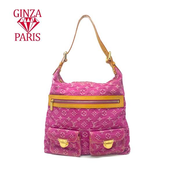 美品　ルイ ヴィトン  LOUIS  VUITTON  バギーGM　フューシャ　モノグラムデニム　シ...