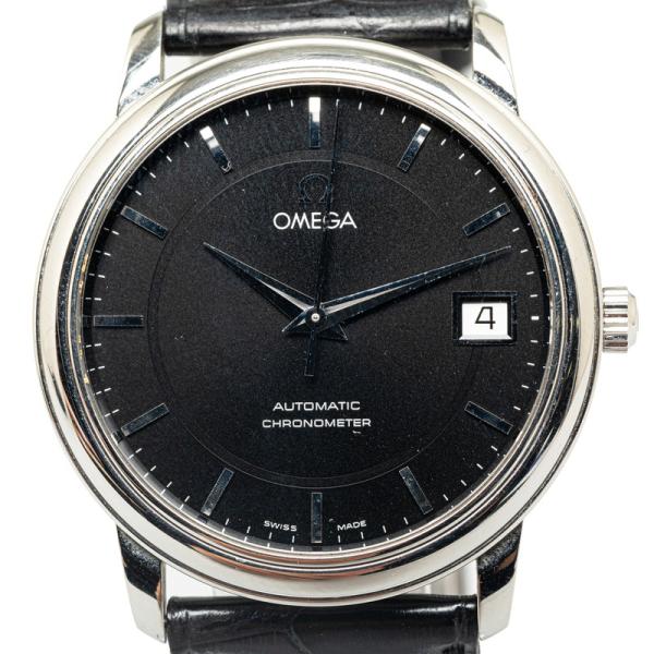 オメガ デビル プレステージ 腕時計 4800.51 自動巻き ブラック文字盤 ステンレススチール ...