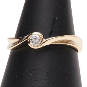 agete（アガット） リング 指輪 K18YG/ダイヤモンド0.08ct 7号【いおき