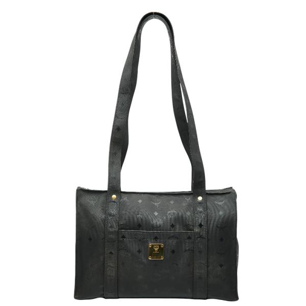 エム シー エム ヴィセトス モノグラム ハンドバッグ トートバッグ ブラック PVC レディース ...