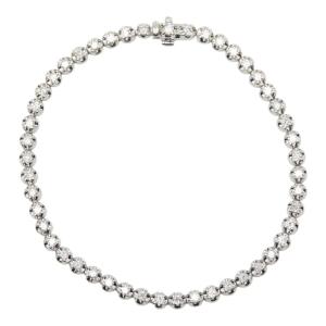 K14WG ブレスレット　ホワイトゴールド K14WG ホワイトゴールド テニス ブレスレット ダイヤモンド 3.43ct