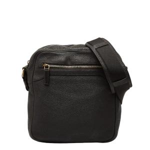 プラダ 斜め掛け ショルダーバッグ ブラウン レザー レディース PRADA 【中古】