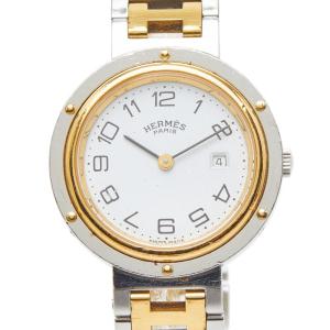HERMES エルメス オリンピア 腕時計 SS SSxGP レディース [中古] HERMES（エルメス） プロフィール 腕時計 ステンレススチール SSxGP