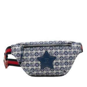 グッチ チルドレンズ GGロゴ ボディバッグ キッズ 502095 U4GAN FABBD ネイビー マルチカラー キャンバス レディース GUCCI 【中古】