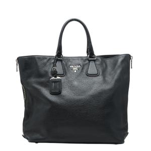 PRADA（プラダ） ハンドバッグ/ビジネスバッグ レザー A4対応 ブラック