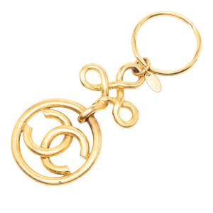 【正規品】CHANEL シャネル ココマーク チェーンキーホルダー キーリング 美品 CHANEL シャネル サークル ココマーク チェーン 97A キーホルダー
