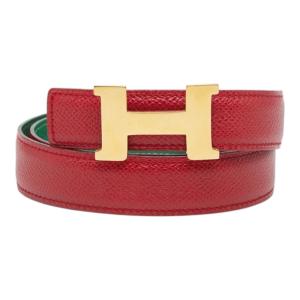 【美品】エルメス コンスタンス　ベルト　 Hバックル　赤　レッド HERMES（エルメス） Hバックル コンスタンス ベルト 65 ブラック