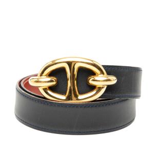 HERMES エルメス ダークブラウン 茶系 ベルト 65 レディース