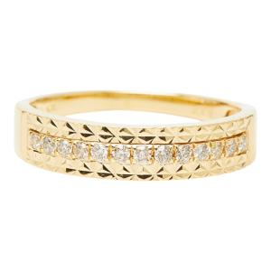agete アガット ダイヤモンド リング K18YG Ref.10164111095 D0.06ct