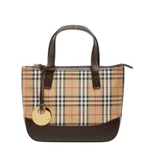 BURBERRY（バーバリー） ノバチェック ハンドバッグ ベージュ ブラウン
