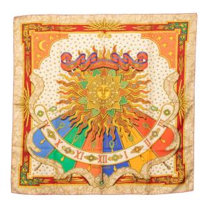 HERMES（エルメス） カレ90 CARPE DIEM 今日一日を楽しむ 太陽 月 星