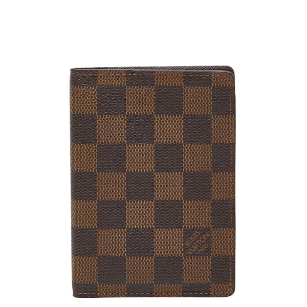 ルイ ヴィトン ダミエ クーヴェルテュール パスポール パスポートケース N60189 ブラウン P...