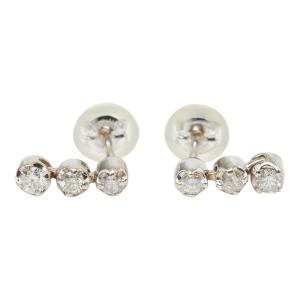 K18 イエローゴールド ハーフエタニティ ダイヤリング 7.5号 0.13ct 