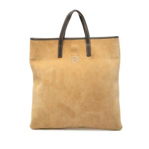 ロエベ LOEWE アナグラム ハンドバッグ ミニボストン スエード レザー