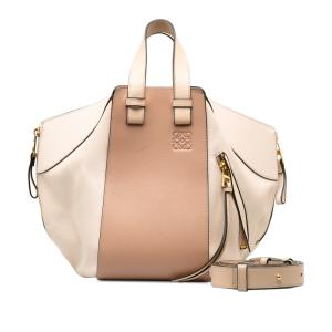 ロエベ ハンモック スモール ハンドバッグ ショルダーバッグ 2WAY 061710 ピンク カーフ レザー レディース LOEWE 【中古】｜ginzaparis2