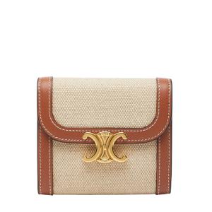 セリーヌ 財布 レディース キュイル トリオンフ コンパクトジップ ケース CELINE（セリーヌ） 財布 レディース キュイル トリオンフ コンパクト