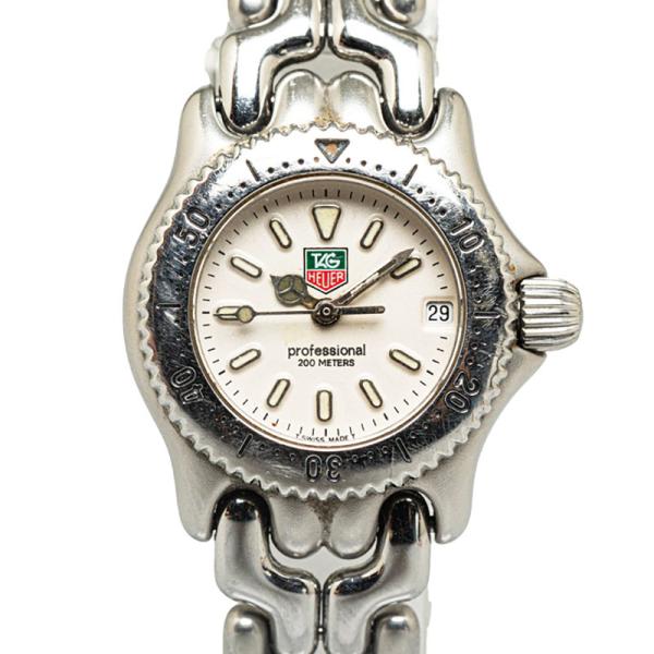 タグホイヤー プロフェッショナル200 腕時計 S99.008 クオーツ ホワイト文字盤 ステンレス...